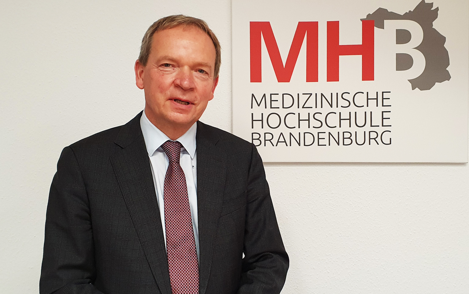 Zu sehen ist der neue Präsident der MHB, Hans-Uwe Simon