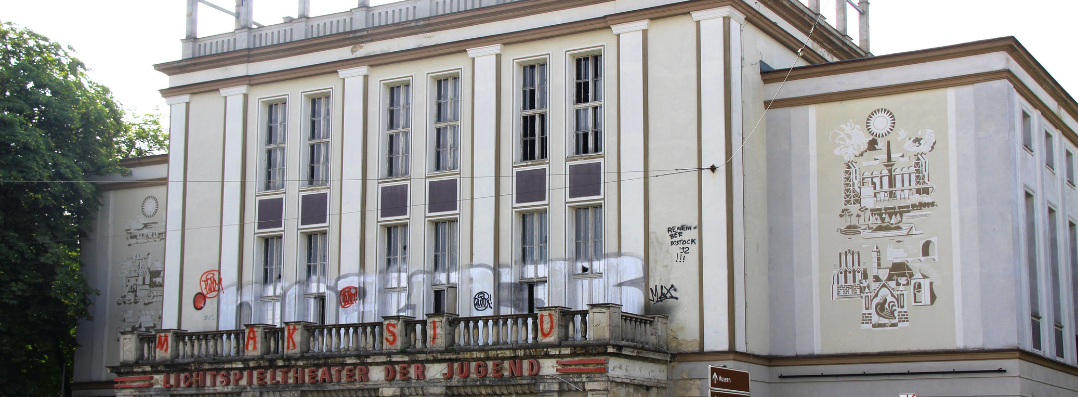 Bild zeigt das ehemalige Lichtspieltheater in Frankfurt (Oder)