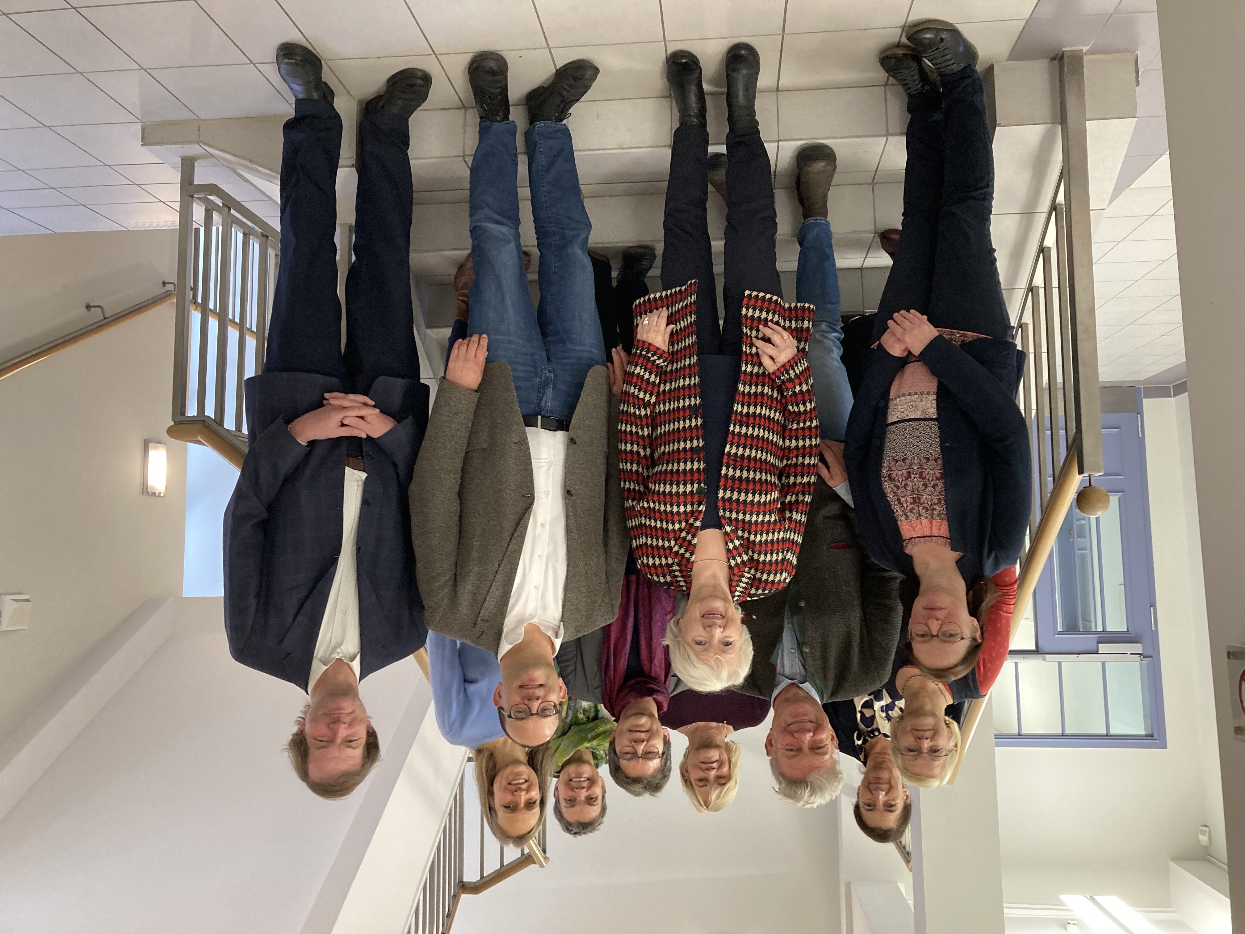 Gezeigt werden auf dem Foto die Mitglieder des Beirates mit Staatssekretär Dünow