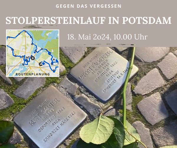 Erster Stolpersteinlauf Potsdam 