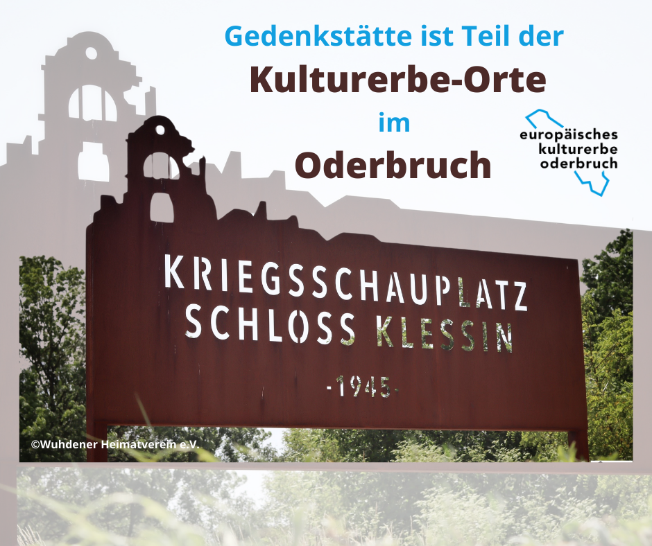 Kulturerbe-Plakette für Gedenkstätte Schloss Klessin 