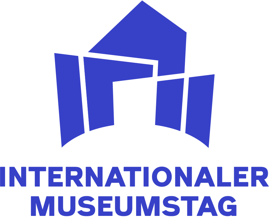 Blau-weißes Logo des Internationalen Museumstages