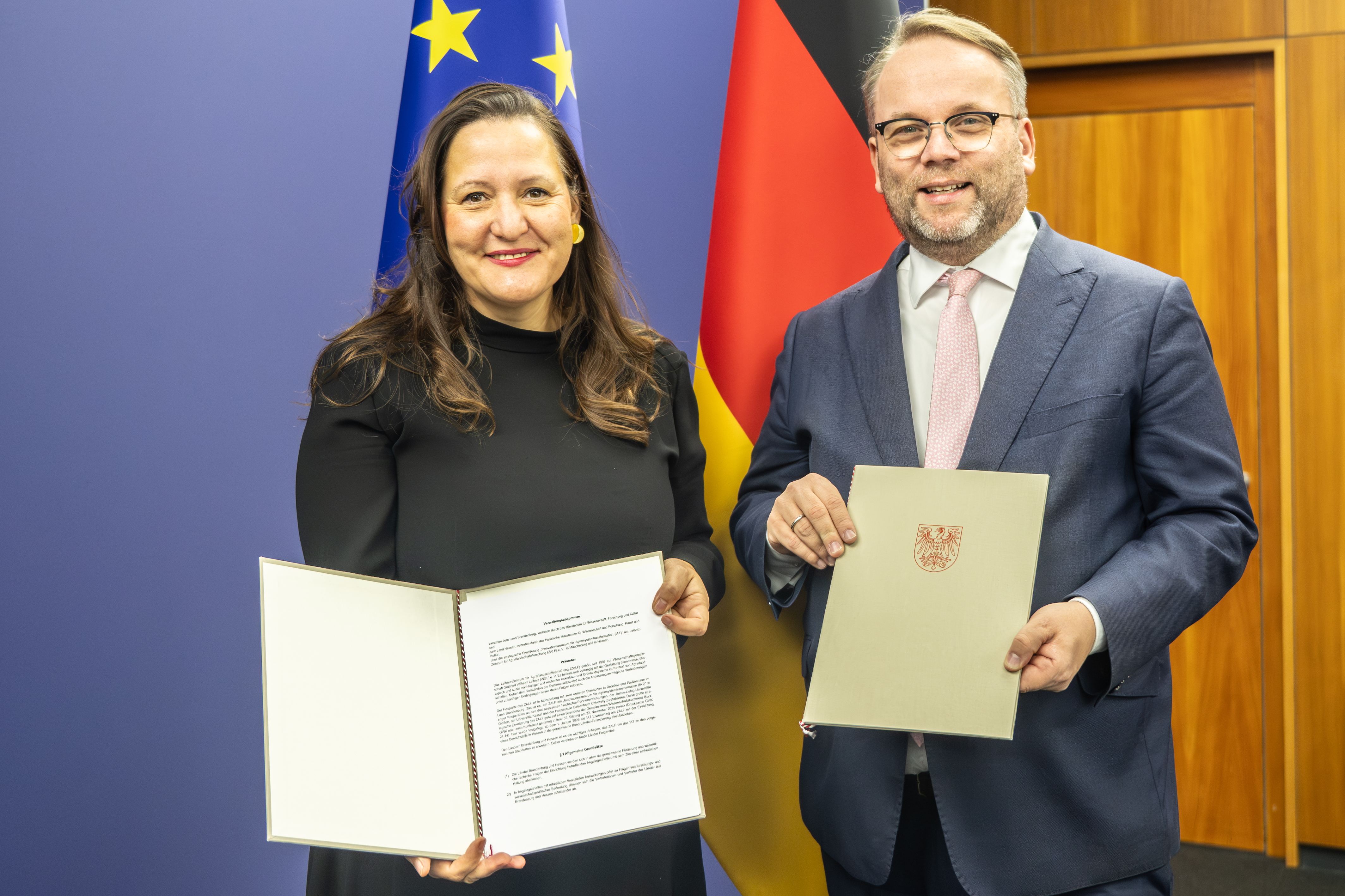 Vereinarung Brandenbug & Hessen zur Agrarforschung