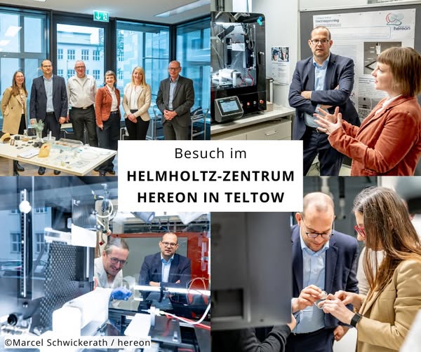 Gezeigt wird eine Fotocollage mit Eindrücken des Besuches