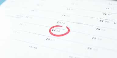 Ein Kalenderblatt eines Terminkalenders