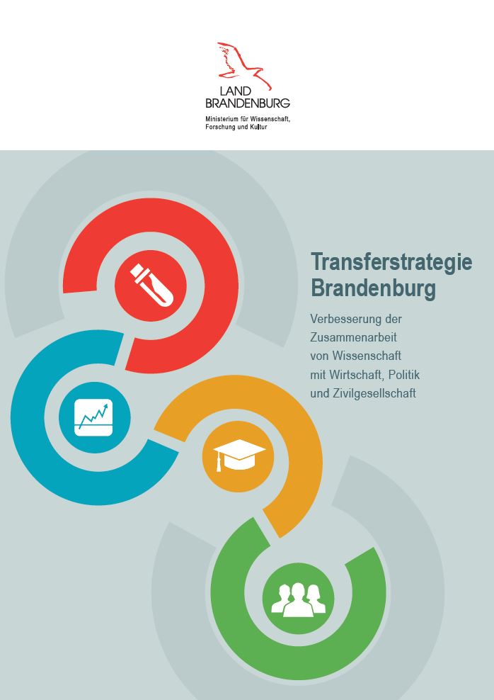 Bild vergrößern (Bild: Titelblatt der Broschüre Transferstrategie Brandenburg)