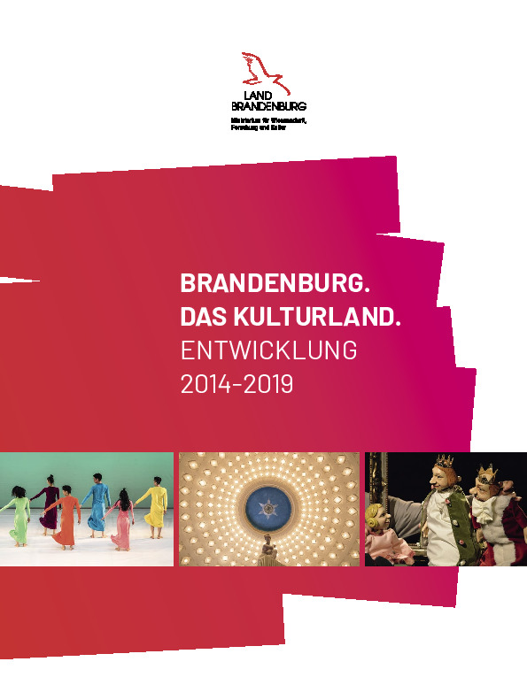 Bild vergrößern (Bild: Entwicklung der Landeskulturpolitik in Brandenburg von 2014 -2019)
